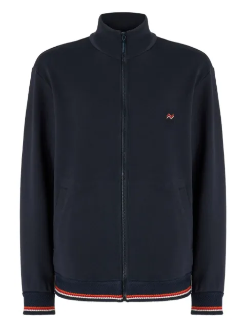 Missoni zip-up logo-embroidered sweater