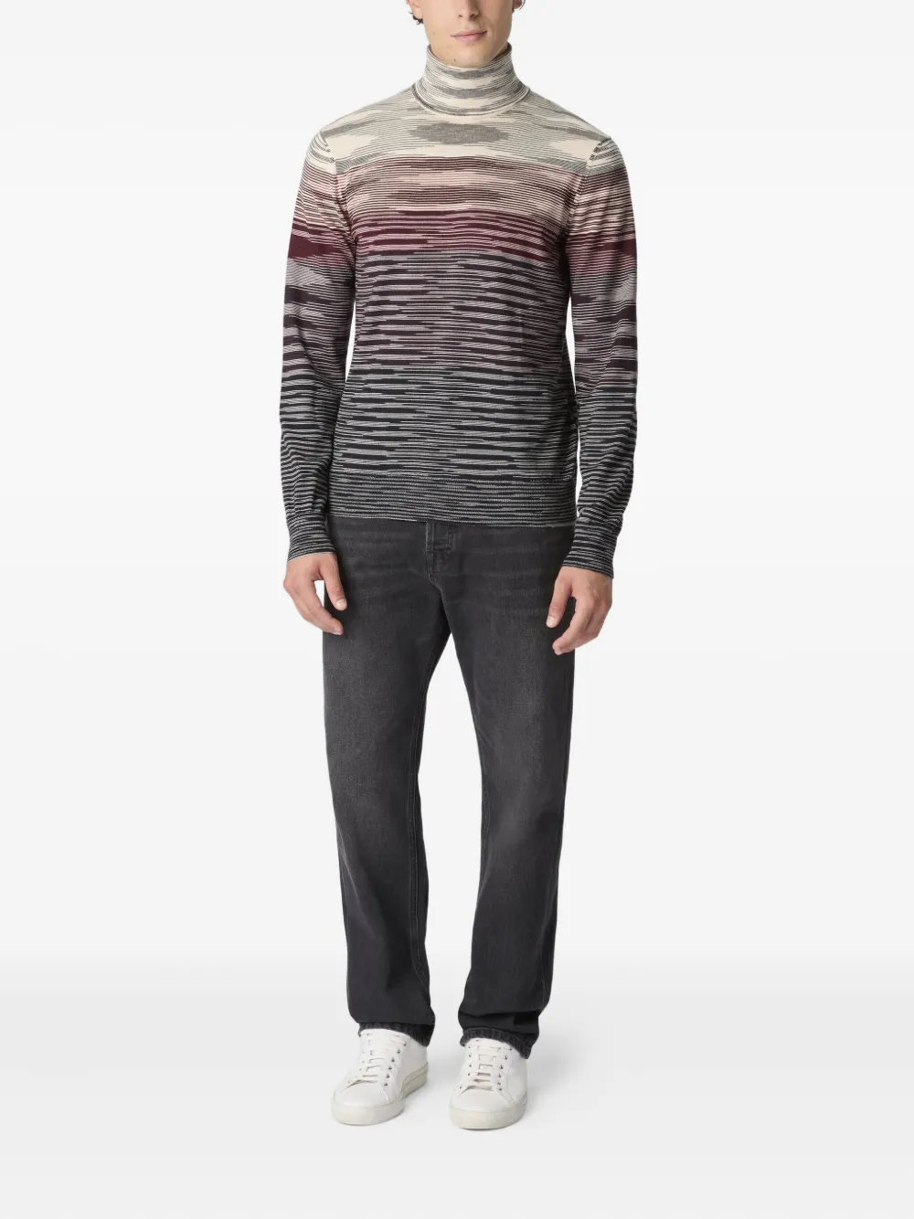 Missoni roll-neck striped sweater - Veelkleurig