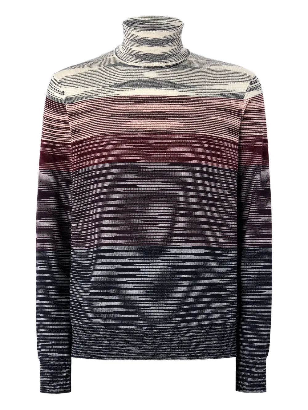 Missoni roll-neck striped sweater Veelkleurig