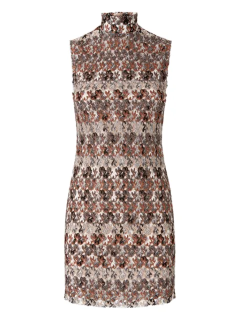 Missoni floral-lace sleeveless mini dress