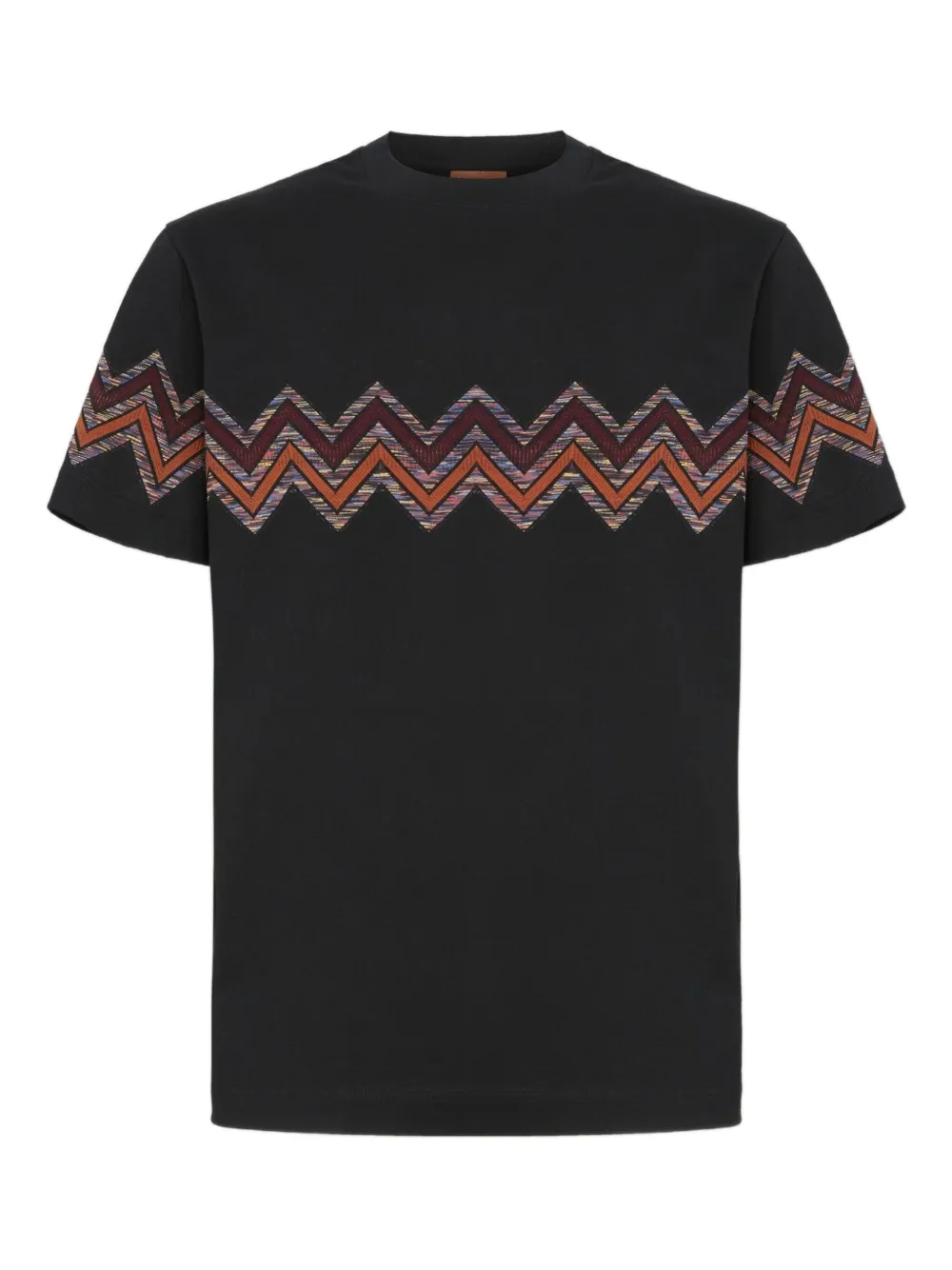 Missoni zigzag-print short-sleeved T-shirt Grijs