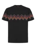 Missoni zigzag-print short-sleeved T-shirt - Grey