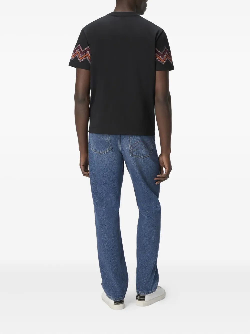 Missoni T-shirt met zigzag-print en korte mouwen Grijs