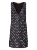 Missoni zigzag-pattern sleeveless mini dress - Black