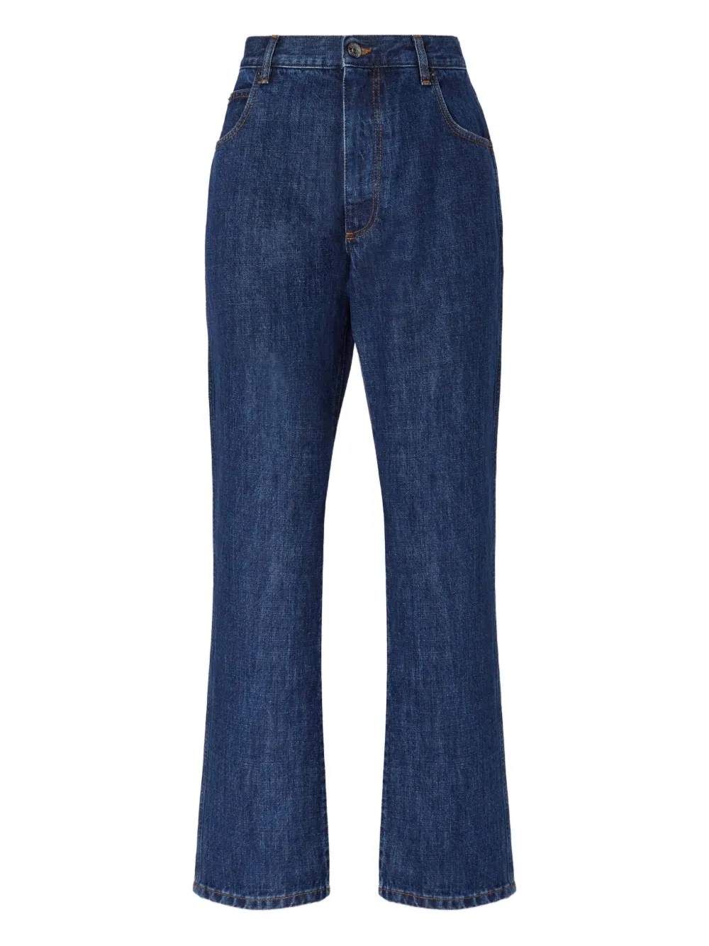 Missoni Five-pocket Cotton Bootcut Jeans In Blue