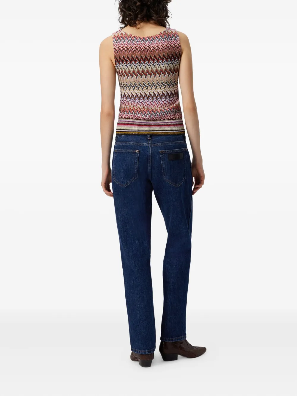 Missoni Five-pocket Cotton Bootcut Jeans In Blue