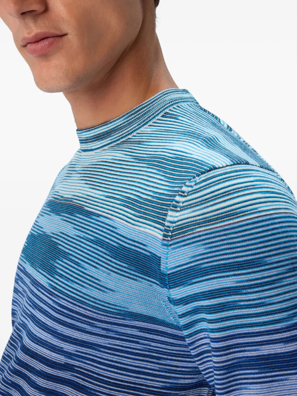 Missoni Gestreepte trui met golfpatroon Blauw