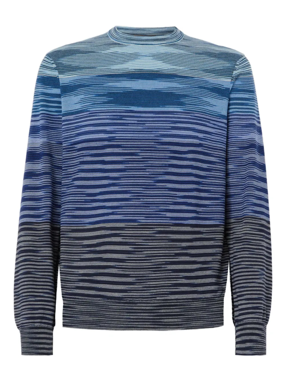 Missoni striped wave-pattern sweater Blauw