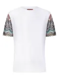 Missoni zigzag-pattern short-sleeved T-shirt - White