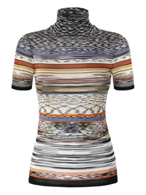 Missoni stripe-pattern turtleneck top