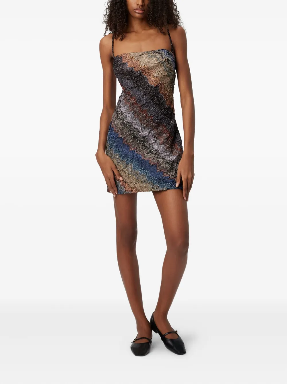 Missoni Spaghetti-strap Mini Dress In Multi