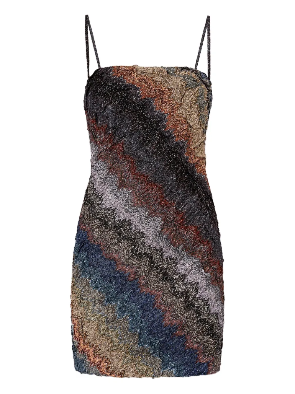 Missoni Spaghetti-strap Mini Dress In Black