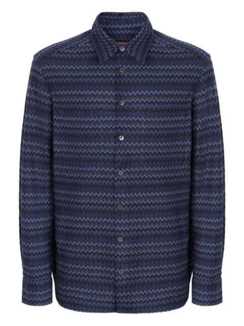Missoni chevron-pattern cotton shirt
