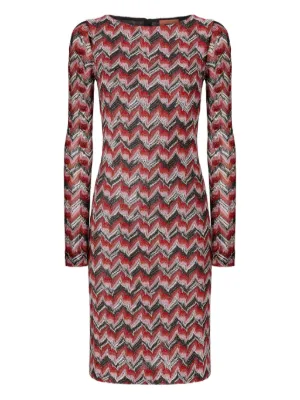 Missoni geometric-pattern long-sleeve Dress | Blue | FARFETCH Missoni geometric-pattern long-sleeve Dress | Blue | FARFETCH