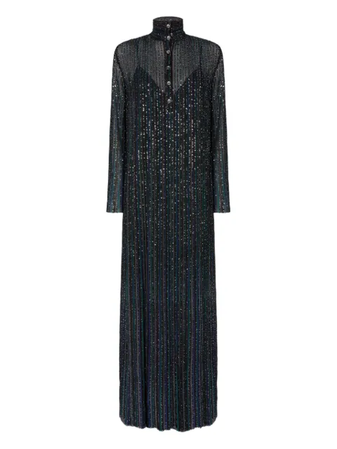 Missoni sequin-embellishment high-neck maxi dress
