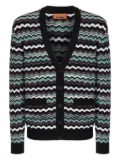 Missoni chevron-pattern cardigan - Blue