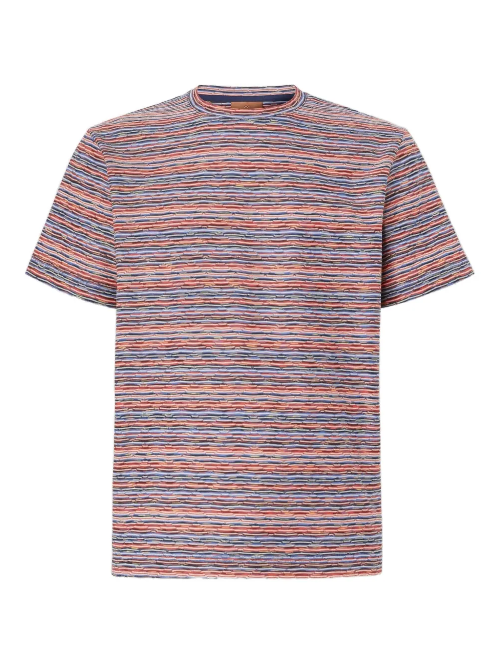 Missoni zig-zag pattern crew-neck T-shirt - レッド Missoni zig-zag pattern crew-neck T-shirt - レッド