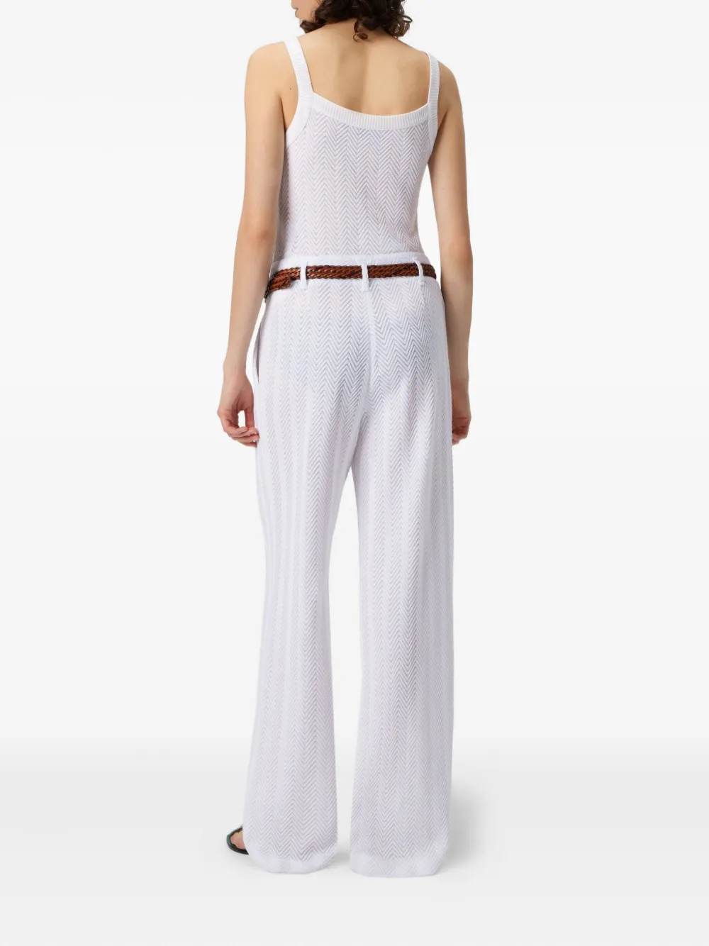 Missoni herringbone trousers Wit