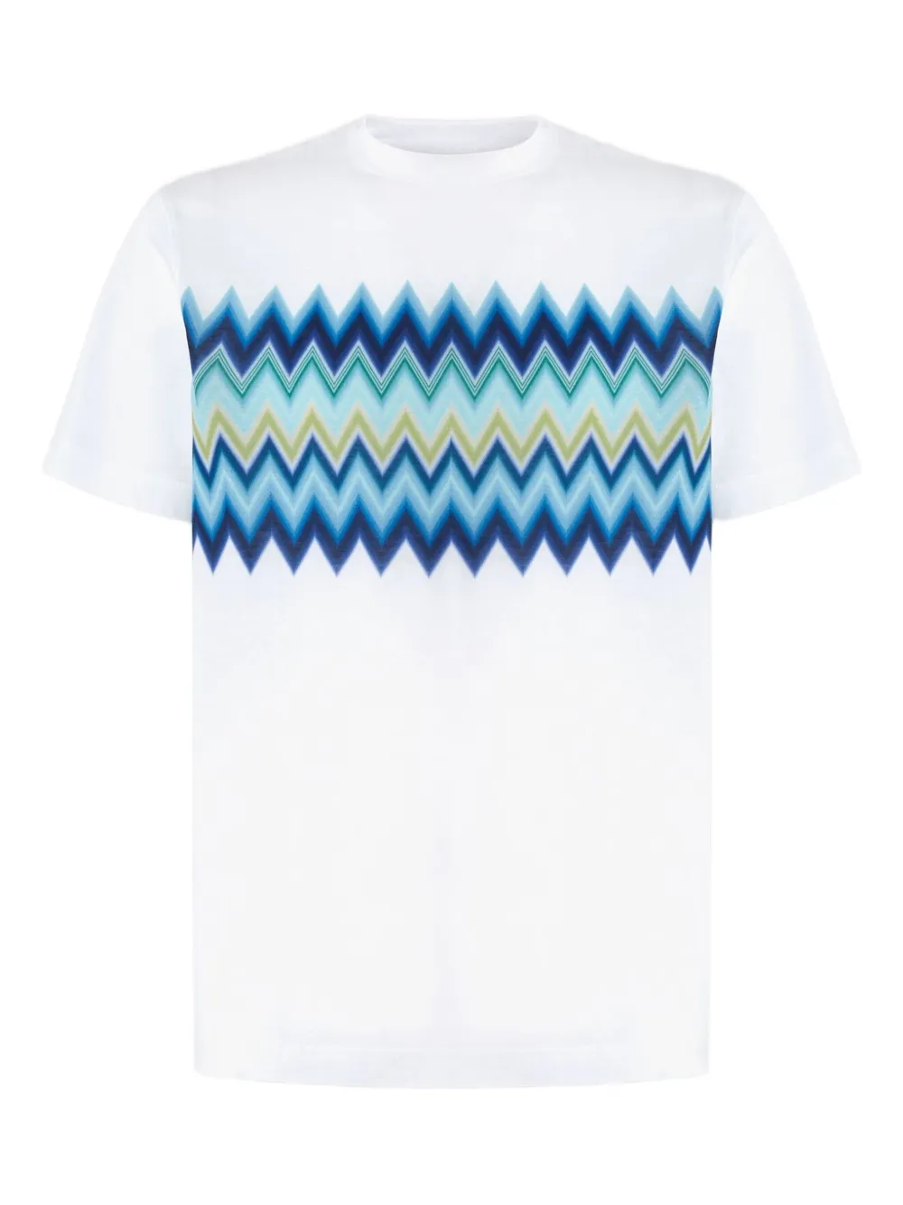Missoni chevron-pattern T-shirt - ホワイト Missoni chevron-pattern T-shirt - ホワイト