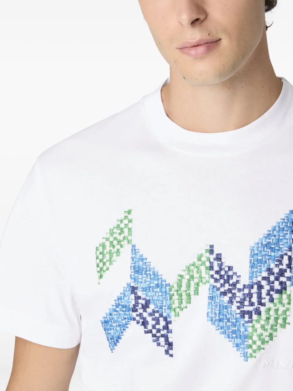 Missoni geometric-pattern T-shirt Wit