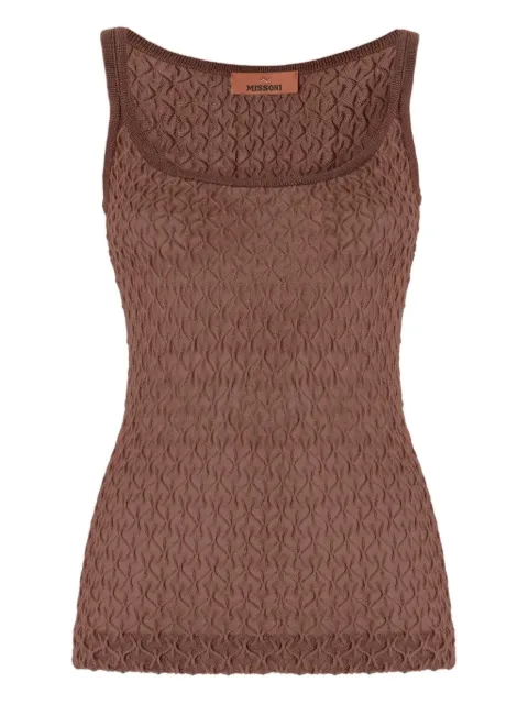 Missoni textured sleeveless tank top