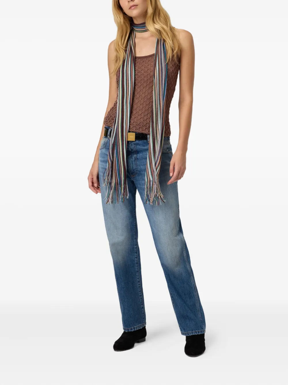 Missoni textured sleeveless tank top Bruin
