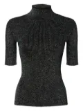 Missoni metallic-effect ribbed-knit top - Black