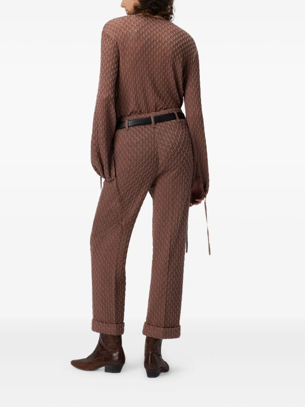 Missoni Pantalon met textuur Bruin