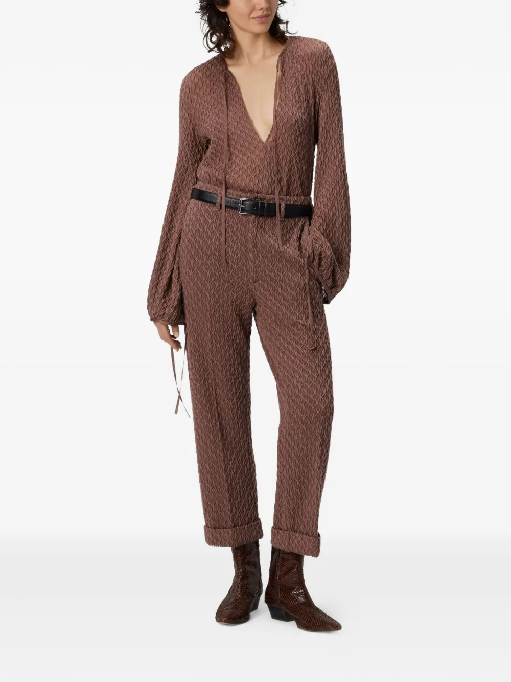 Missoni Pantalon met textuur Bruin