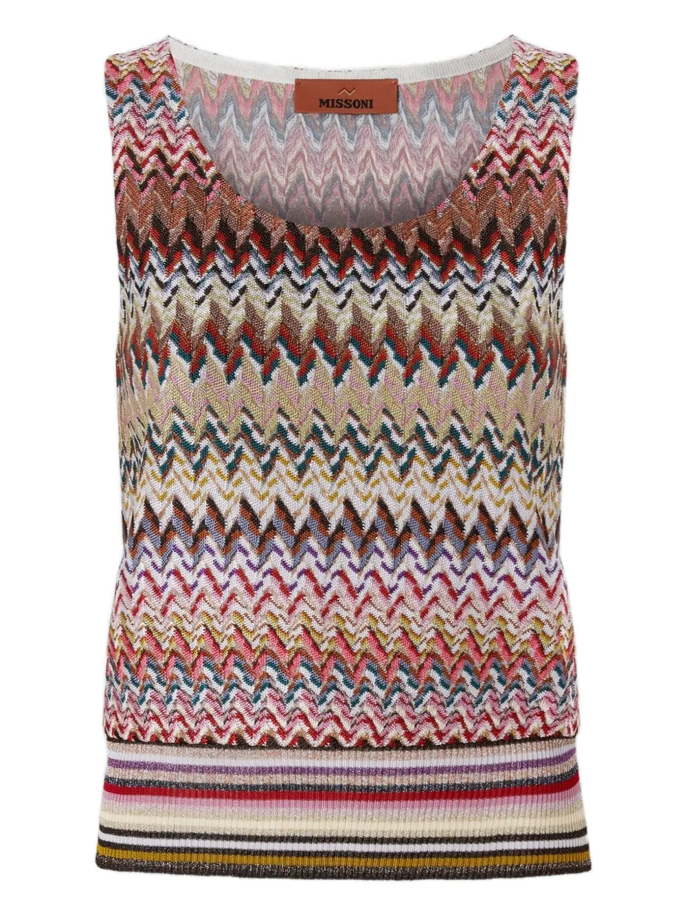 Missoni zigzag knit top | Red | Image 1