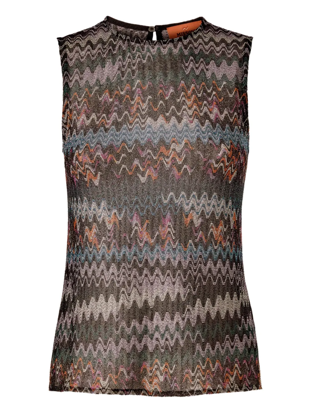 Missoni sleeveless top - Marrone