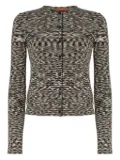 Missoni patterned wool-blend cardigan - Black