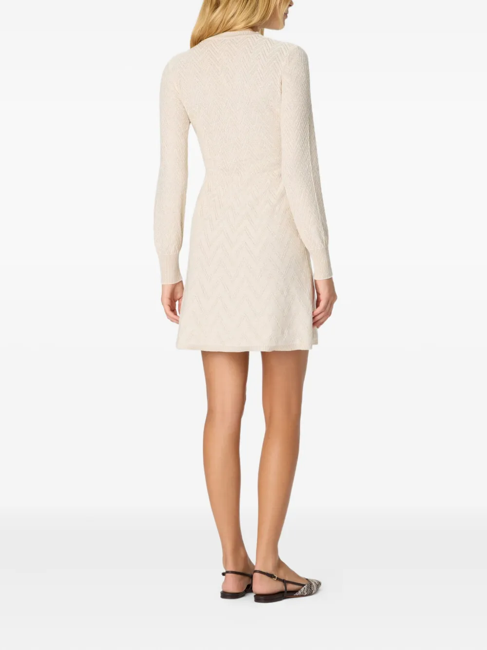 Missoni Mini-jurk met zigzag patroon Beige