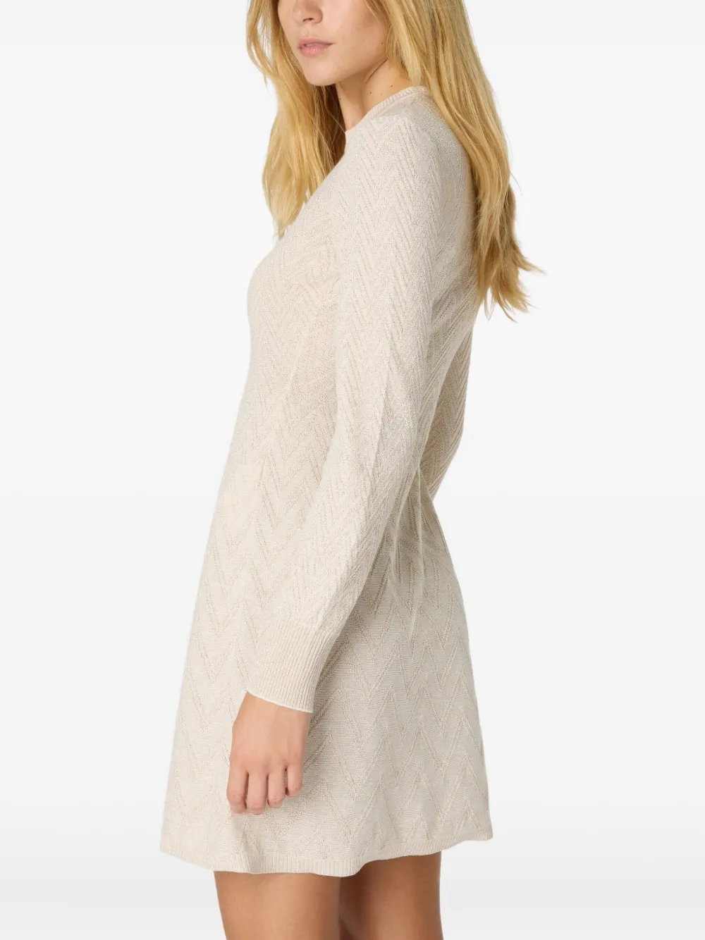 Missoni Mini-jurk met zigzag patroon Beige