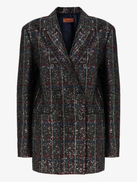 Missoni blazer con detalles de lentejuelas y doble botonadura