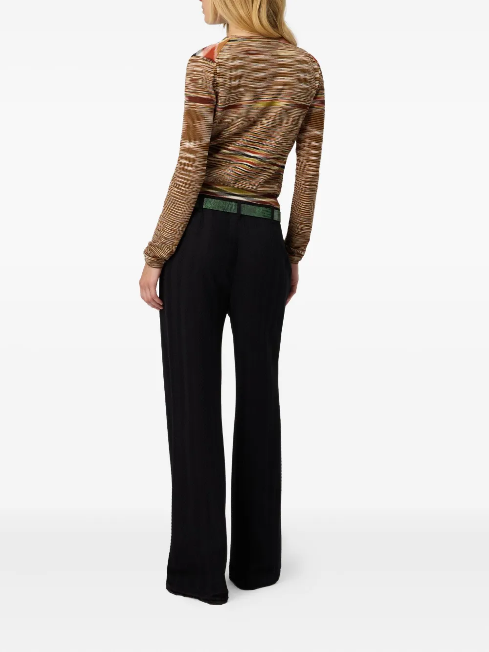 Missoni patterned wool-blend cardigan Bruin