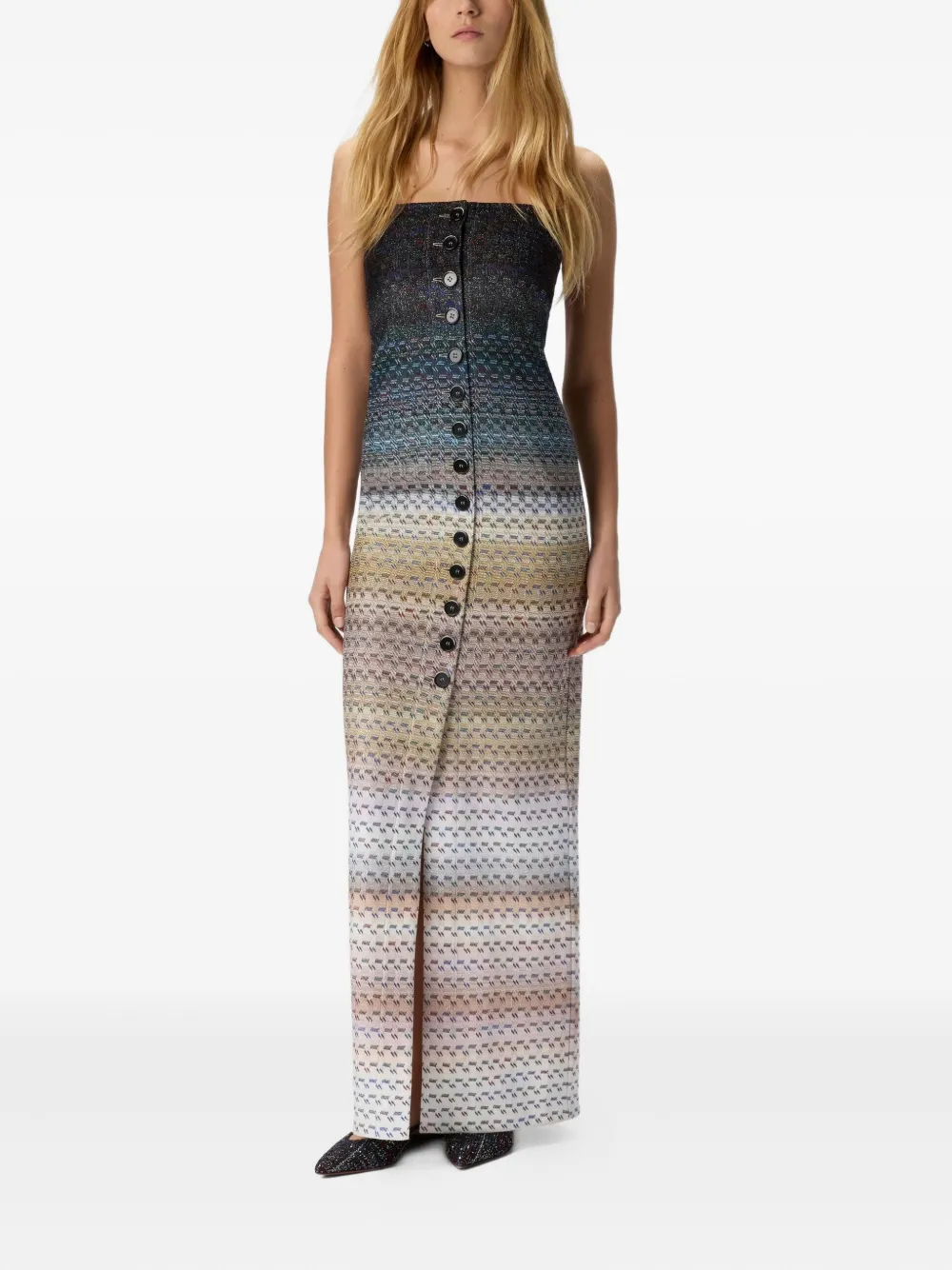 Missoni Maxi-jurk met knopen - Grijs