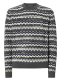 Missoni chevron-pattern sweater - Grey