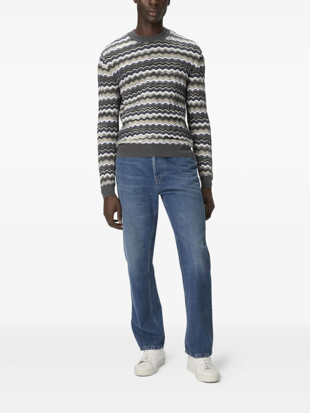 Missoni Trui met chevron patroon Grijs
