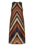 Missoni zigzag-pattern sleeveless mini dress - Orange