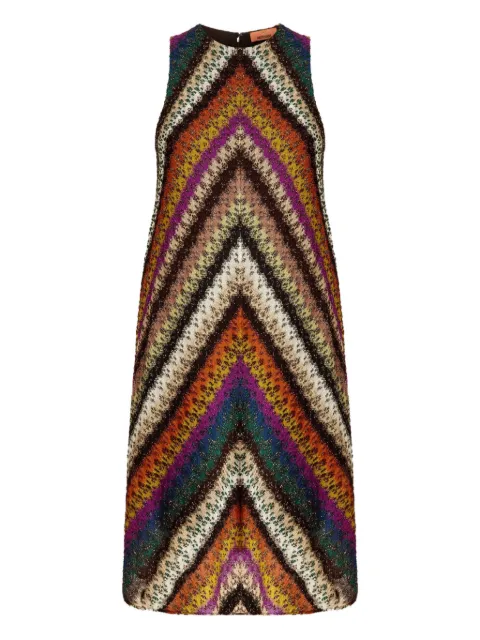 Missoni zigzag-pattern sleeveless mini dress
