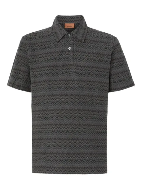 Missoni chevron-pattern polo shirt
