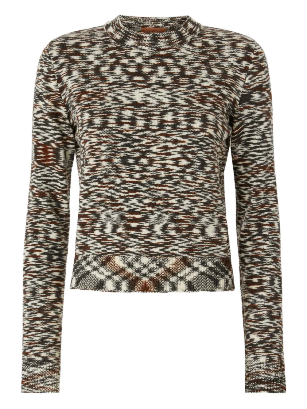Missoni patterned crew-neck sweater Zwart