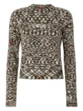 Missoni patterned crew-neck sweater - Black
