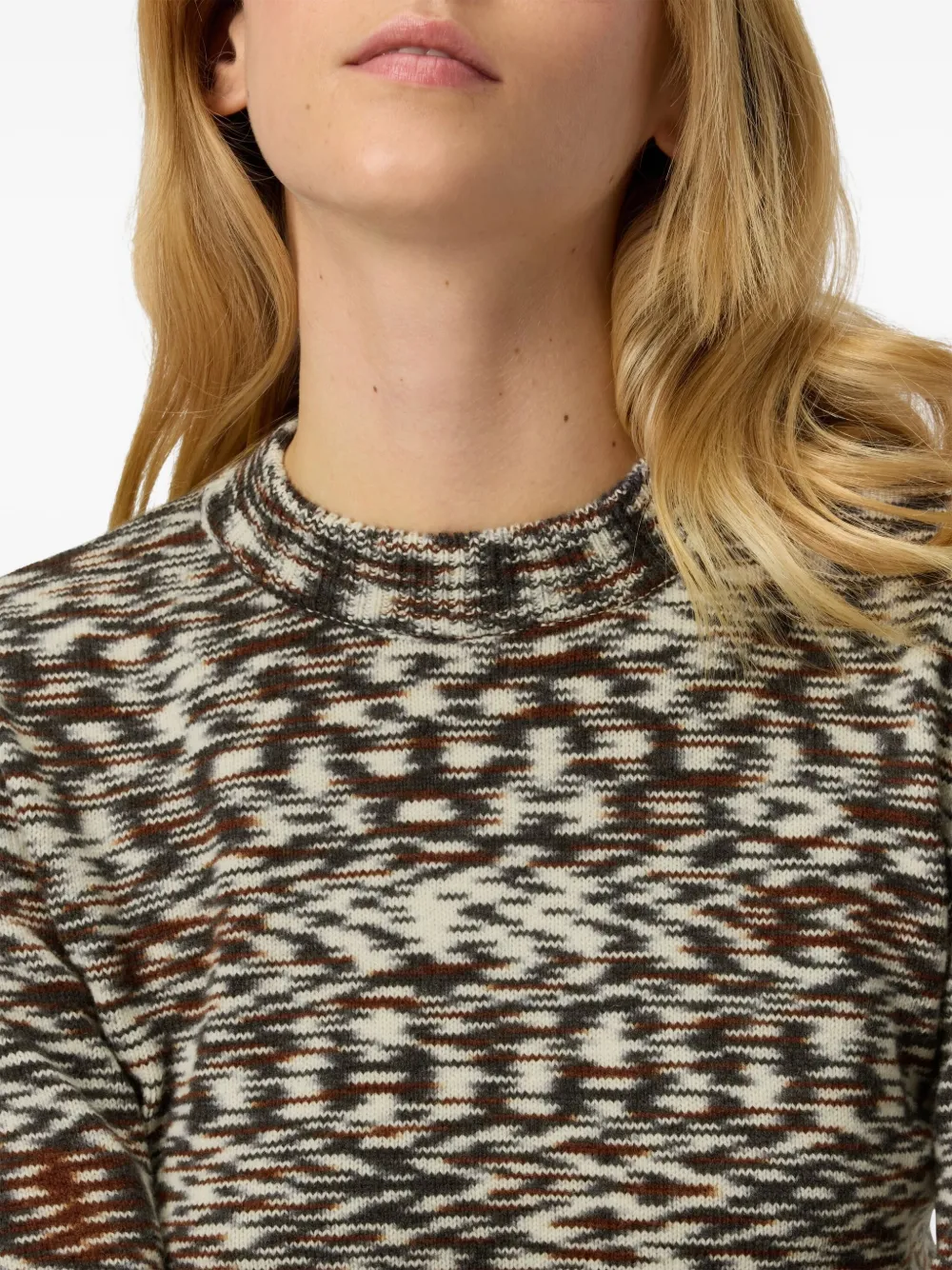 Missoni patterned crew-neck sweater Zwart