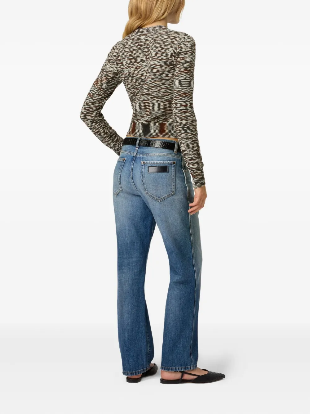 Missoni patterned crew-neck sweater Zwart