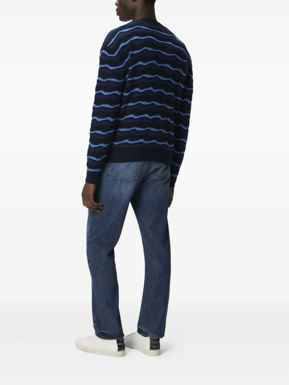 Missoni Vest met golvend patroon Blauw