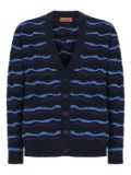 Missoni wave-pattern cardigan - Blue