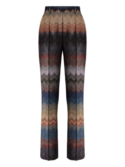 Missoni pantalon pailleté à motif zig-zag