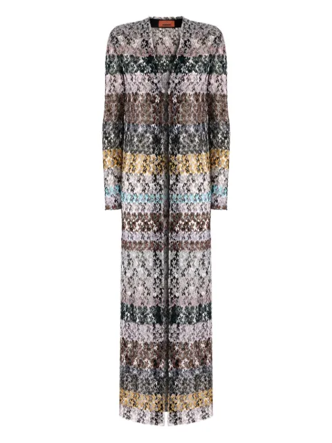 Missoni knitted long cardigan